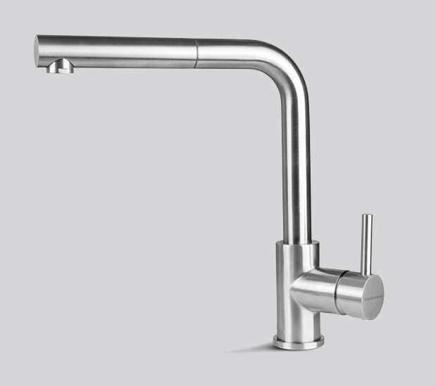 Фото товара: Falmec PURE STEEL CORNER, смеситель, нержавеющая сталь