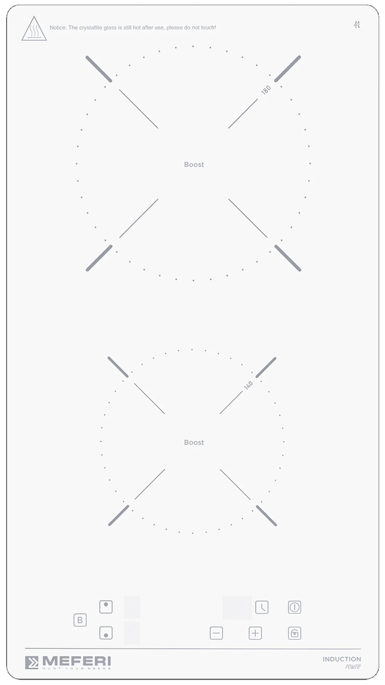 Фото товара: MEFERI MIH302WH POWER индукционная поверхность