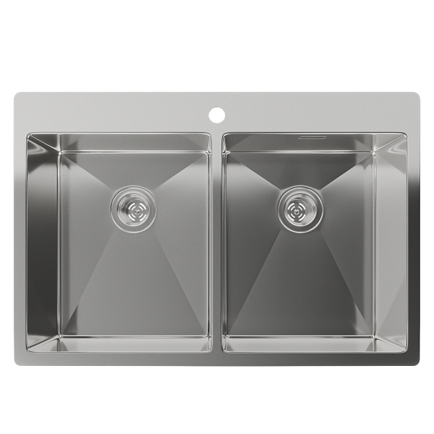 Фото товара: Rivelato RINOX 7450 2В INOX, мойка, нержавеющая сталь