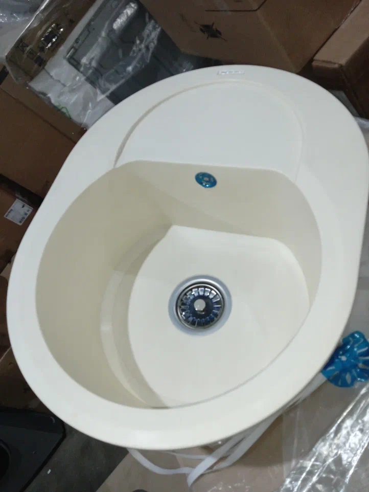 Детальное фото товара: Уценка Omoikiri Sakaime 60E-BE, мойка, гранит, ваниль