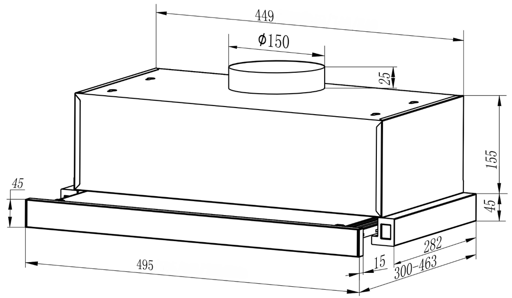 Детальное фото товара: Kuppersberg SLIMHIT 50 BG