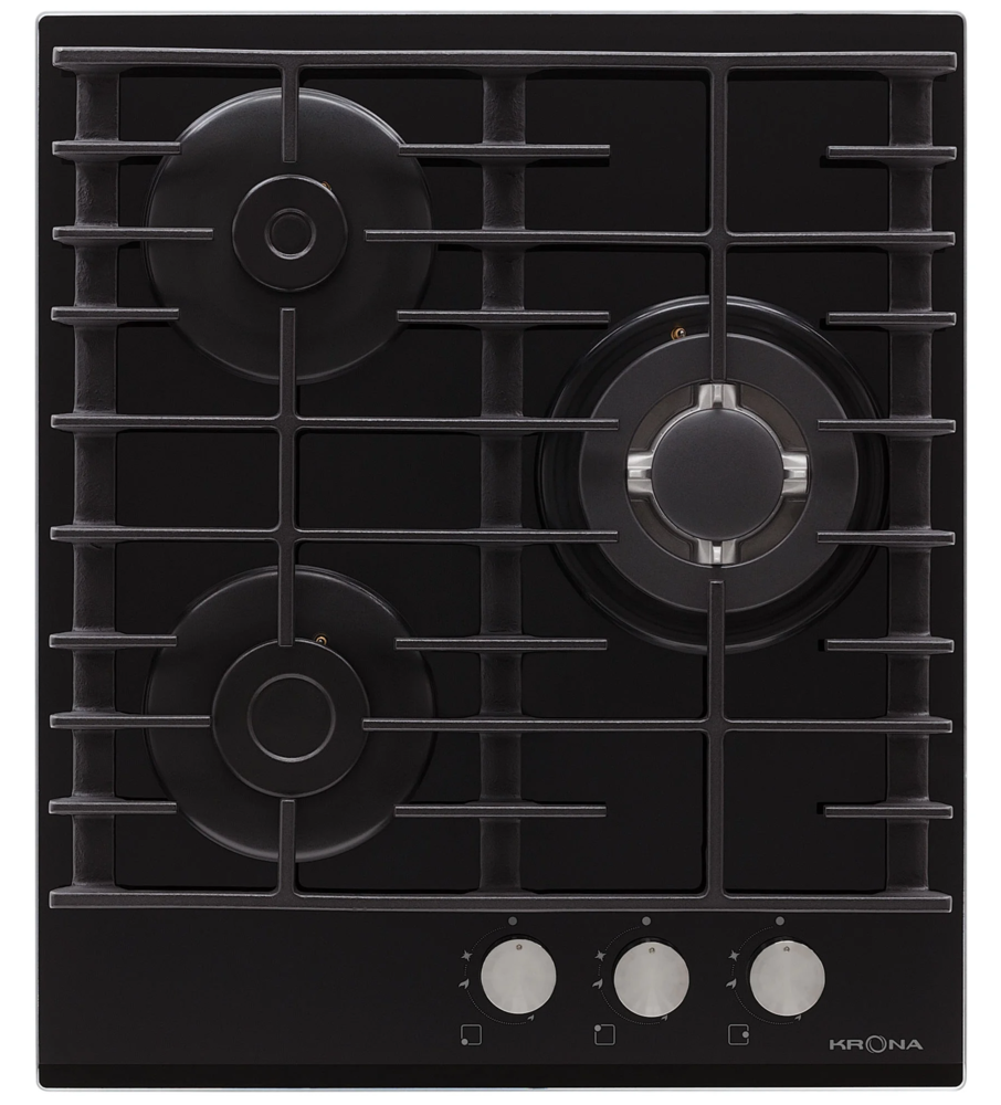 Krona HAGEL 45 BL W Детальное фото товара: Krona HAGEL 45 BL W газовая поверхность