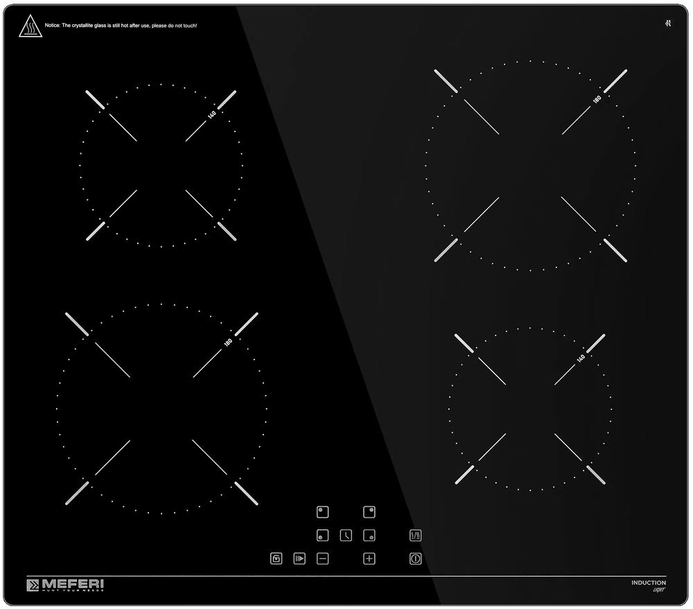 Фото товара: MEFERI MIH604BK LIGHT индукционная поверхность
