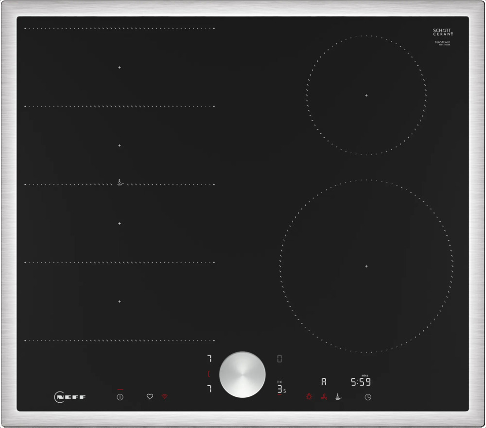Фото товара: NEFF T66STE4L0 индукционная поверхность