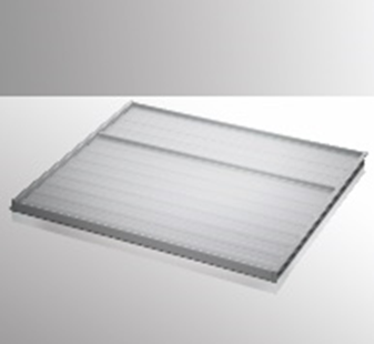 Фото товара: Ninka Vector 900, стационарная составная полка-перегородка, серый