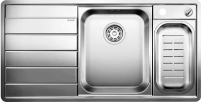 Фото товара: Blanco Axis III 6S-IF, мойка, чаша справа, нержавеющая сталь, зеркальная полировка