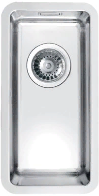 Фото товара: ALVEUS KOMBINO 10 SAT-90, мойка, нержавеющая сталь сатин (в комплекте с сифоном 1130550)
