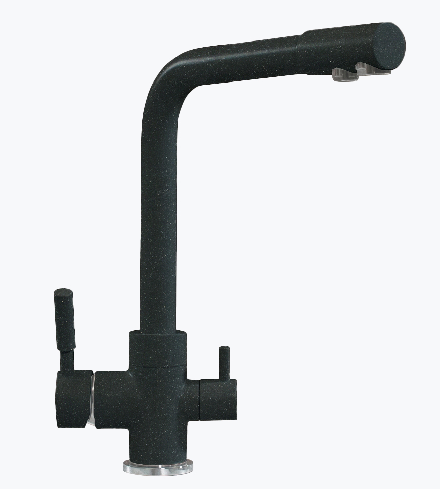 Фото товара: Polygran Высокий Дуо, смеситель, космос 316