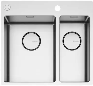 Фото товара: Falmec GARDA 31+18 Steel, мойка, нержавеющая сталь