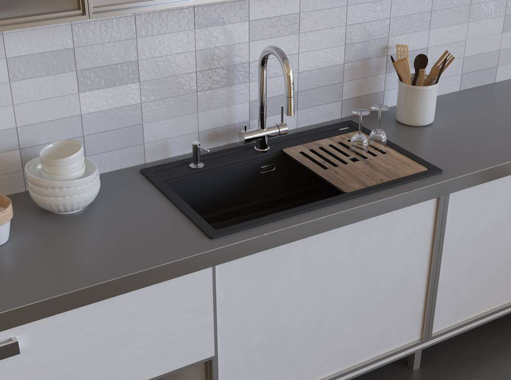 Детальное фото товара: Omoikiri Kitagawa 86-LB-AZ, мойка, керамика, лазурно- голубой