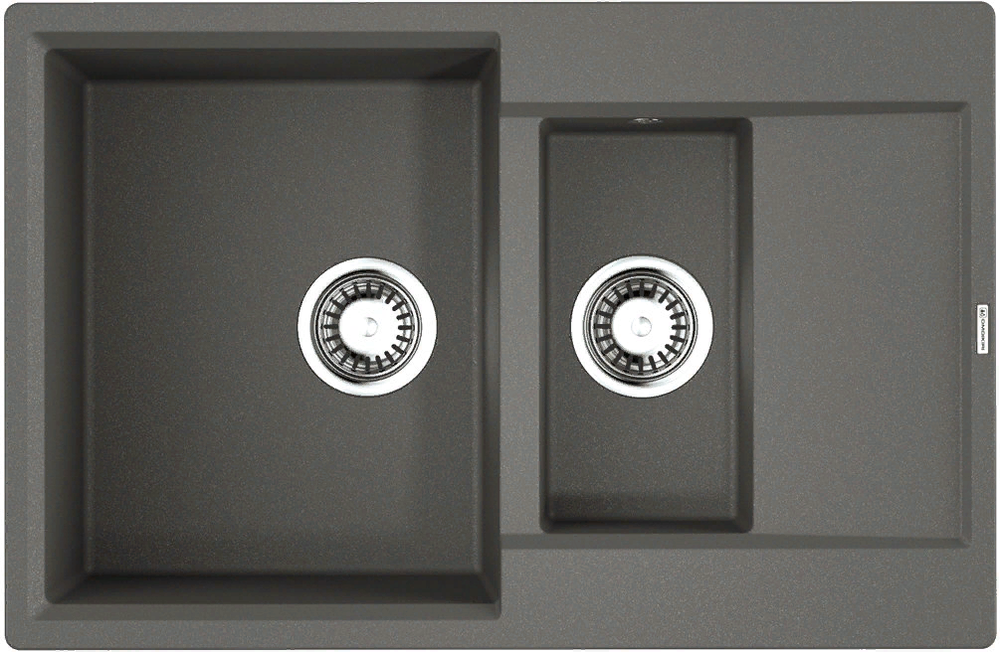 Omoikiri Daisen 78-2T-PL, мойка, гранит, платина Детальное фото товара: Omoikiri Daisen 78-2T-PL, мойка, гранит, платина