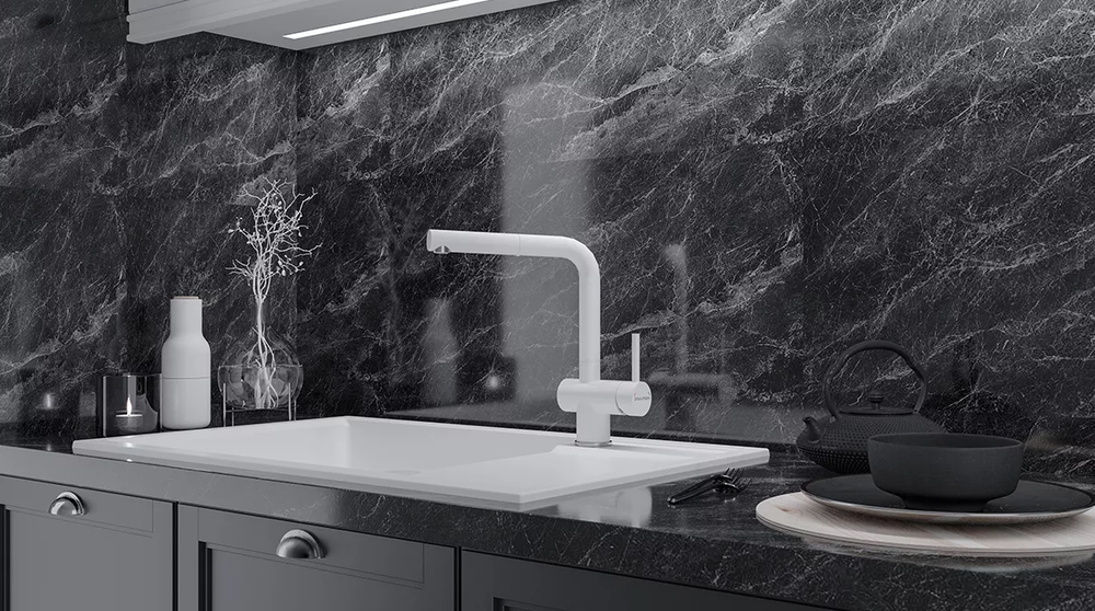 Детальное фото товара: Paulmark DOSSE, смеситель, белый матовый