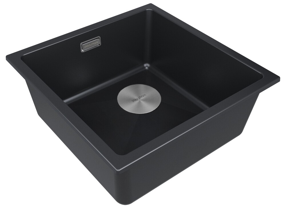 Детальное фото товара: Paulmark LUMI 45UNI-SKEW, мойка, гранит, антрацит