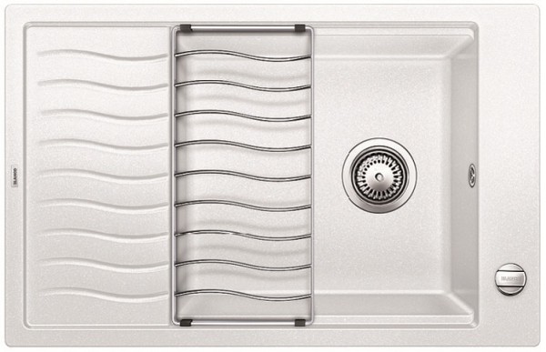 Фото товара: Blanco Elon XL 6S, мойка, гранит, белый с клапаном-автоматом