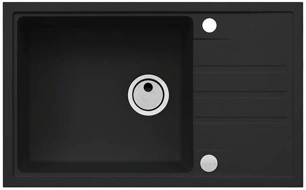 Фото товара: ALVEUS INTERMEZZO 130 GRANITAL DEEP BLACK-G90, мойка, гранит, темно-черный (в комп. с сиф. 1117292)