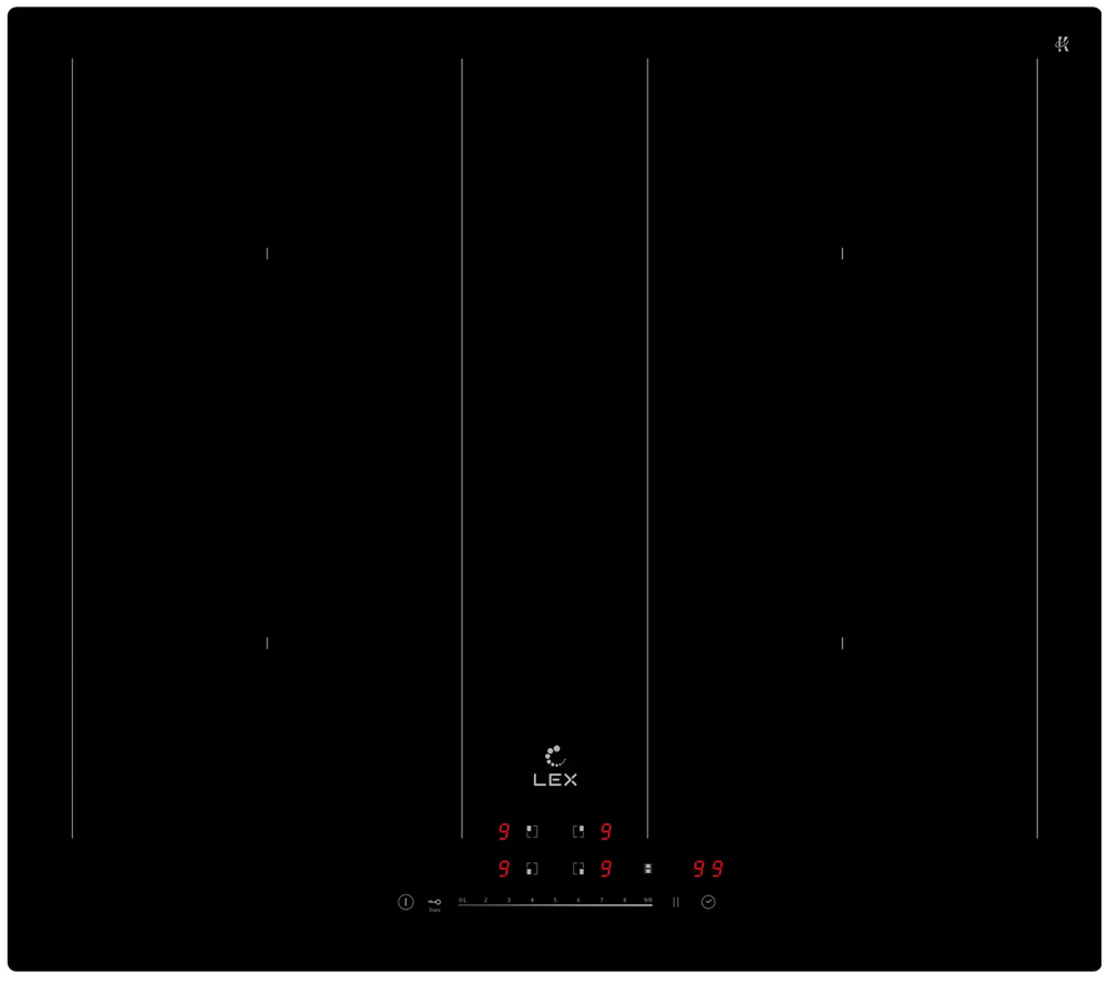 Фото товара: LEX EVI 641B BL индукционная поверхность