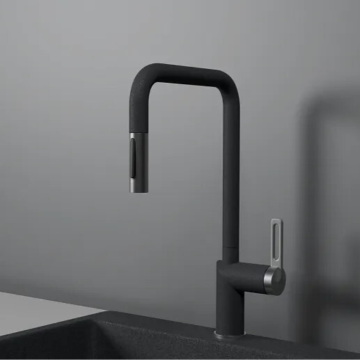 Фото товара: GRANULA 8173 смеситель, гранит, графит