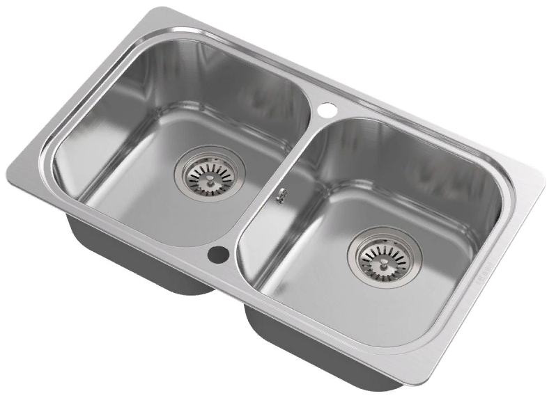Фото товара: Oulin OL-S8905 (F&P), мойка, нержавеющая сталь сатин