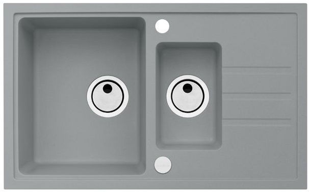 Фото товара: ALVEUS INTERMEZZO 70 GRANITAL CONCRETE-G81, мойка, гранит, серый (в ком.с сифоном 1117293)