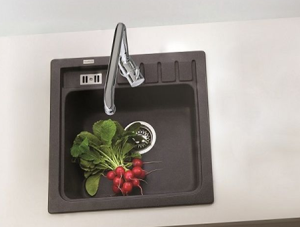 Детальное фото товара: ALVEUS NIAGARA 20, мойка, гранит, черный (в комплекте с сифоном 1105419)