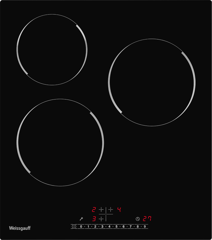 Фото товара: Weissgauff HV 430 BS стеклокерамическая поверхность