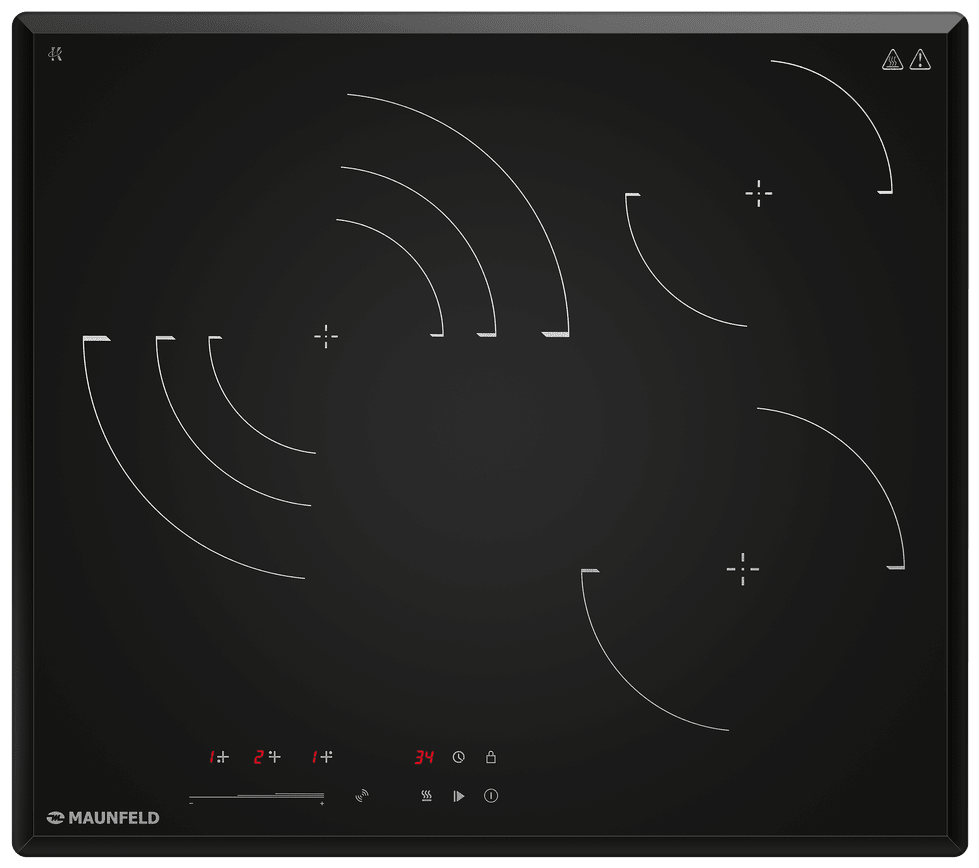 Детальное фото товара: Maunfeld CVCE593STBK LUX стеклокерамическая поверхность