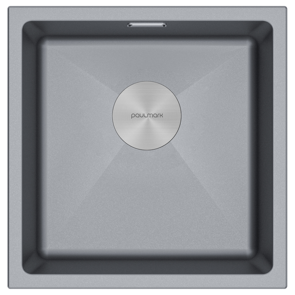 Фото товара: Paulmark LUMI 45UNI, мойка, гранит, серый металлик