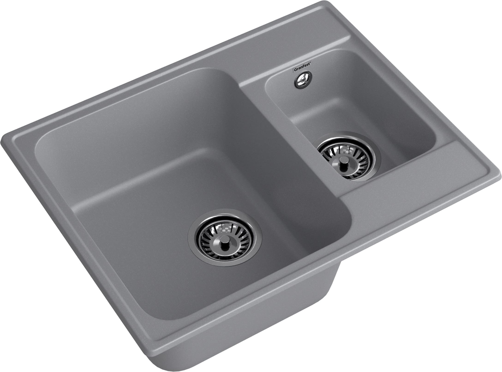 GranFest QUARZ GF-Z09, мойка, гранит, темно-серый Детальное фото товара: GranFest QUARZ GF-Z09, мойка, гранит, темно-серый