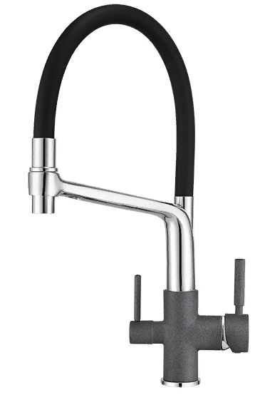 Фото товара: GRANULA 0083 смеситель, гранит, графит