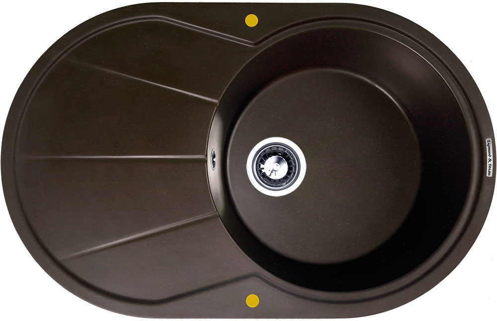 Фото товара: Zigmund & Shtain KREIS OV 770B, мойка, швейцарский шоколад 