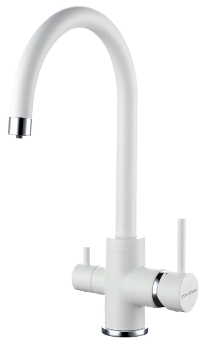 Фото товара: Paulmark ESSEN, смеситель, белый матовый