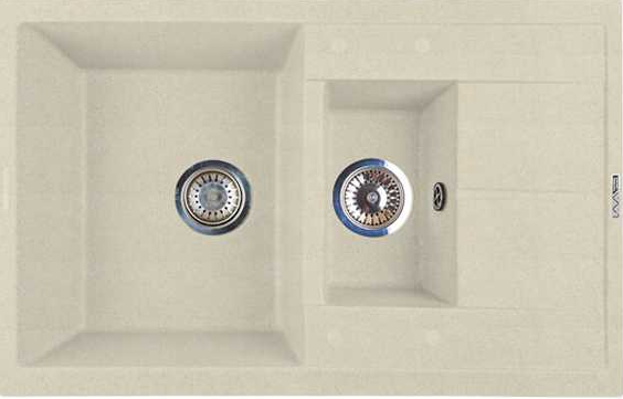 LAVA D.4 CREMA, мойка, гранит, кремовый Фото товара: LAVA D.4 CREMA, мойка, гранит, кремовый