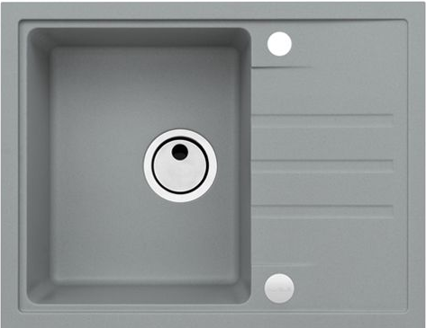 Фото товара: ALVEUS INTERMEZZO 30 GRANITAL CONCRETE- G81, мойка, гранит, серый (в комплекте с сифоном 1117292)