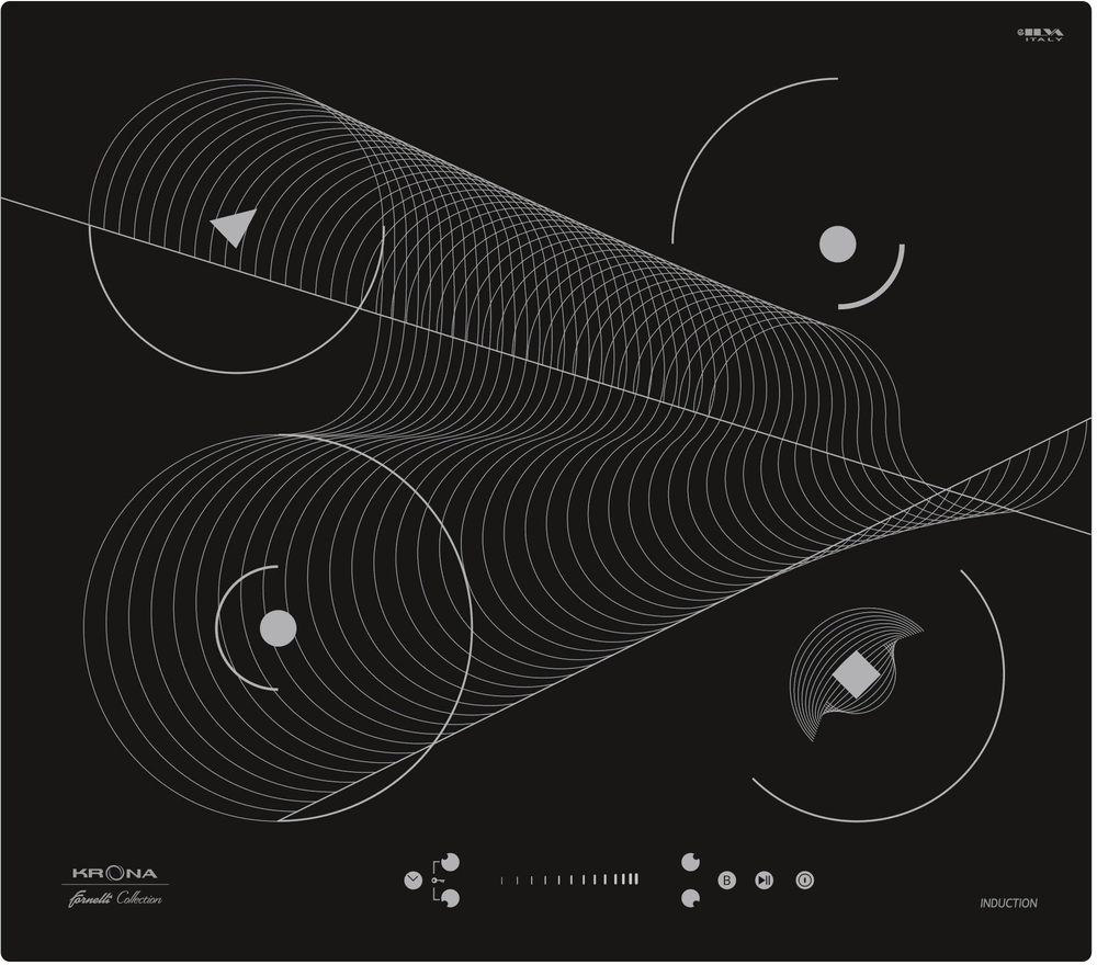 Фото товара: Krona MERIDIANA 60 BL индукционная поверхность