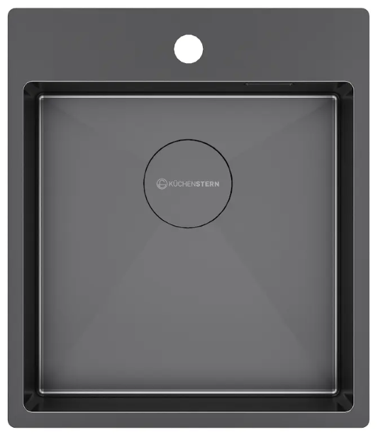 Фото товара: KUCHENSTERN WERK 45, мойка, нержавеющая сталь, вороненая сталь