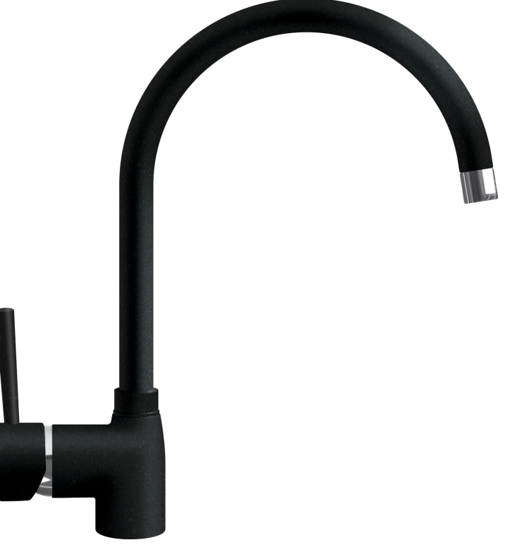 Фото товара: ITALMIX MINIMALE MN 0636 LAVA, смеситель, гранит, черный металлик GR20