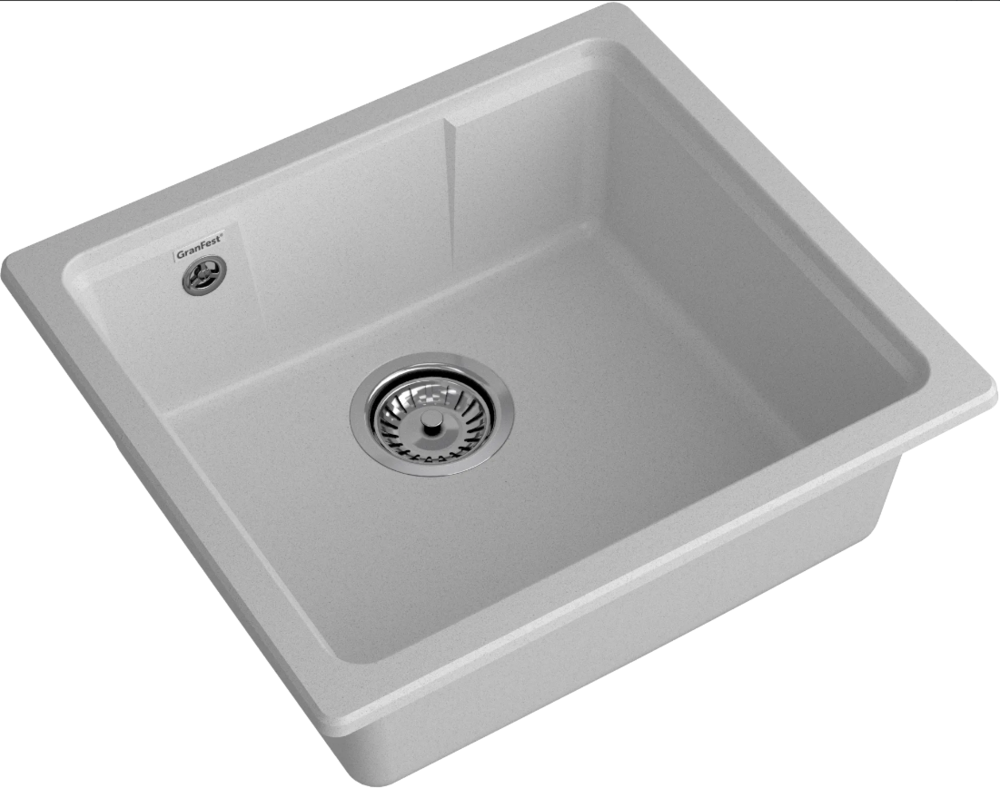 GranFest URBAN 4550, мойка, гранит, серый Детальное фото товара: GranFest URBAN 4550, мойка, гранит, серый
