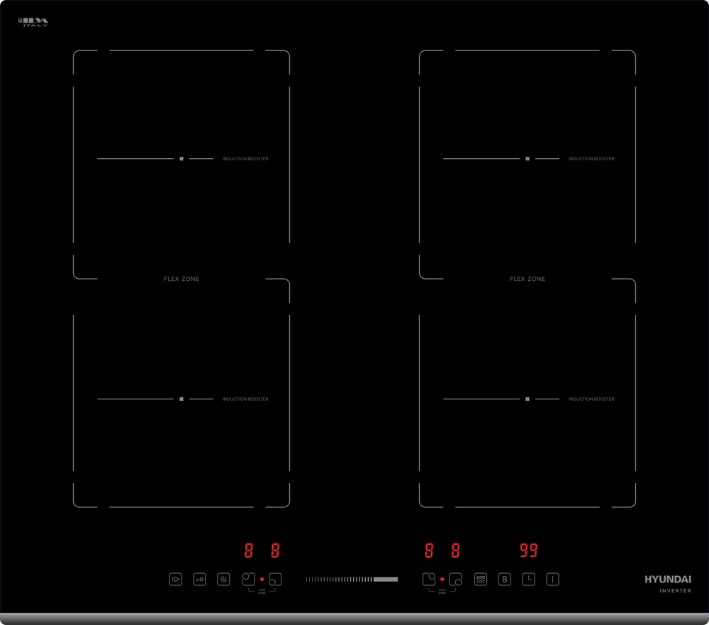 Фото товара: Hyundai HHI 6772 BG индукционная поверхность