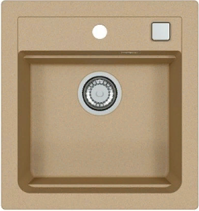 Фото товара: ALVEUS GRANITAL ATROX 20 BEIGE - G55, мойка, гранит, бежевый (в комплекте с сифоном 1132823)