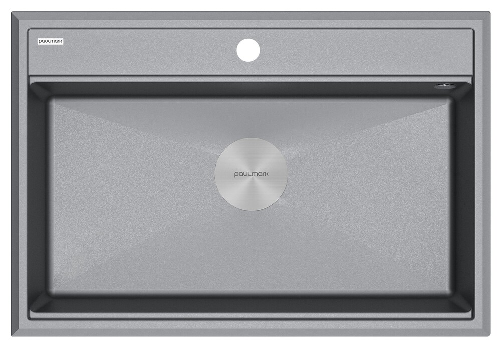 Фото товара: Paulmark STEPIA 80, мойка, гранит, серый металлик