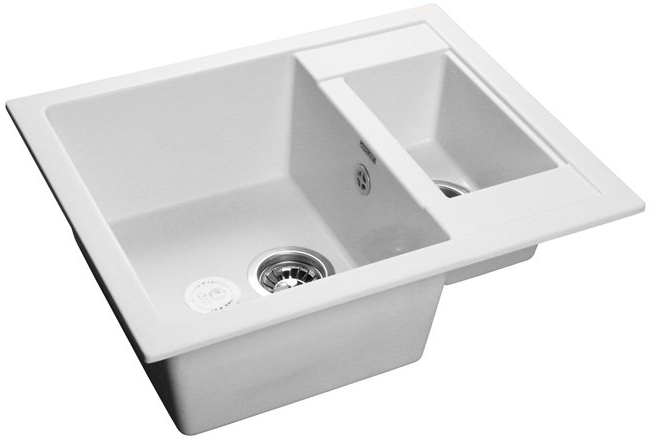 GranFest QUADRO GF-Q-610 K, мойка, мрамор, иней Фото товара: GranFest QUADRO GF-Q-610 K, мойка, мрамор, иней