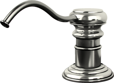 Omoikiri OM-01-SI, дозатор для моющего средства, античное серебро Детальное фото товара: Omoikiri OM-01-SI, дозатор для моющего средства, античное серебро