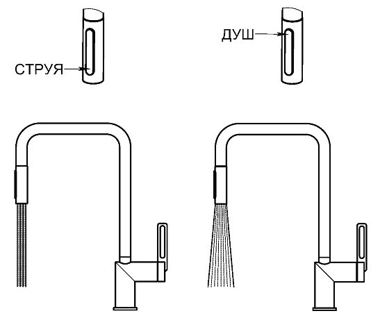 Детальное фото товара: GRANULA 8173 смеситель, гранит, базальт