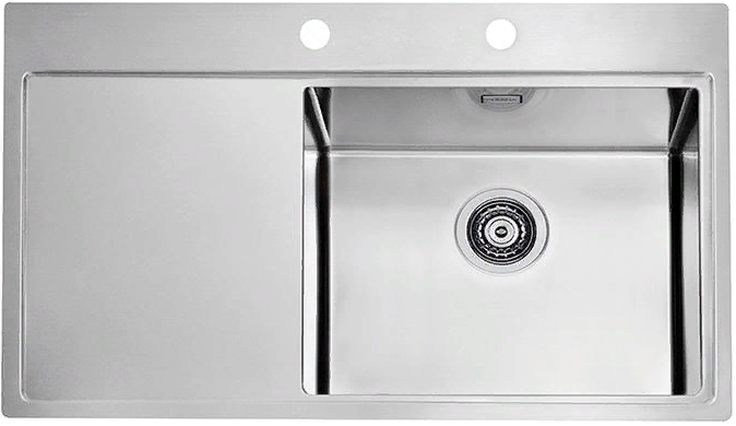Детальное фото товара: ALVEUS PURE 50R KMB-90, мойка, нержавеющая сталь, правая (в комплекте с сифоном 1127252)
