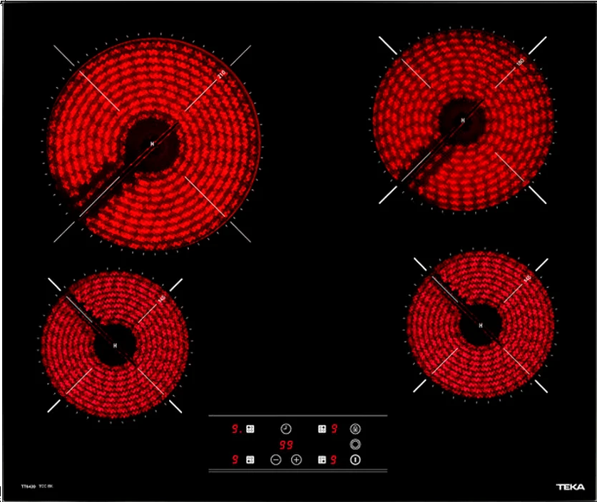Фото товара: Teka TBC 64010 TTC BLACK стеклокерамическая поверхность