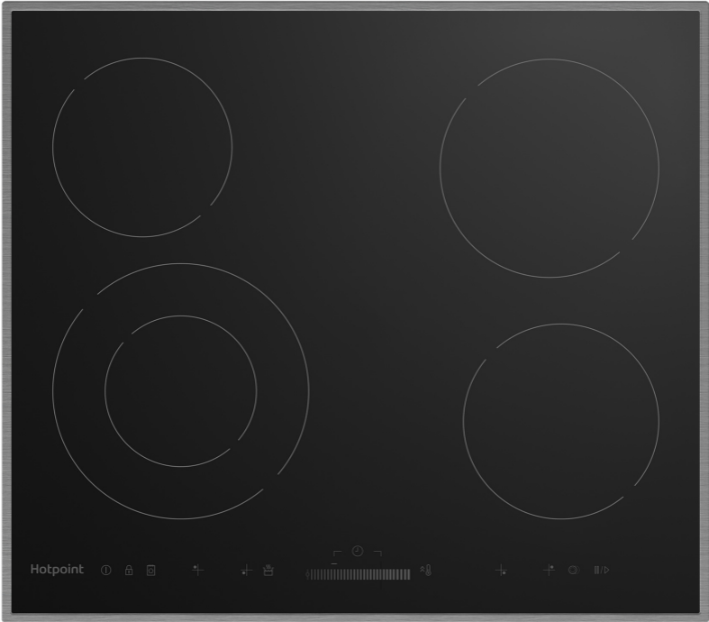 Hotpoint HR 6T2 X S Фото товара: Hotpoint HR 6T2 X S стеклокерамическая поверхность