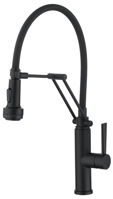 Emar ECB 7012 Black, смеситель, черный Фото товара: Emar ECB 7012 Black, смеситель, черный