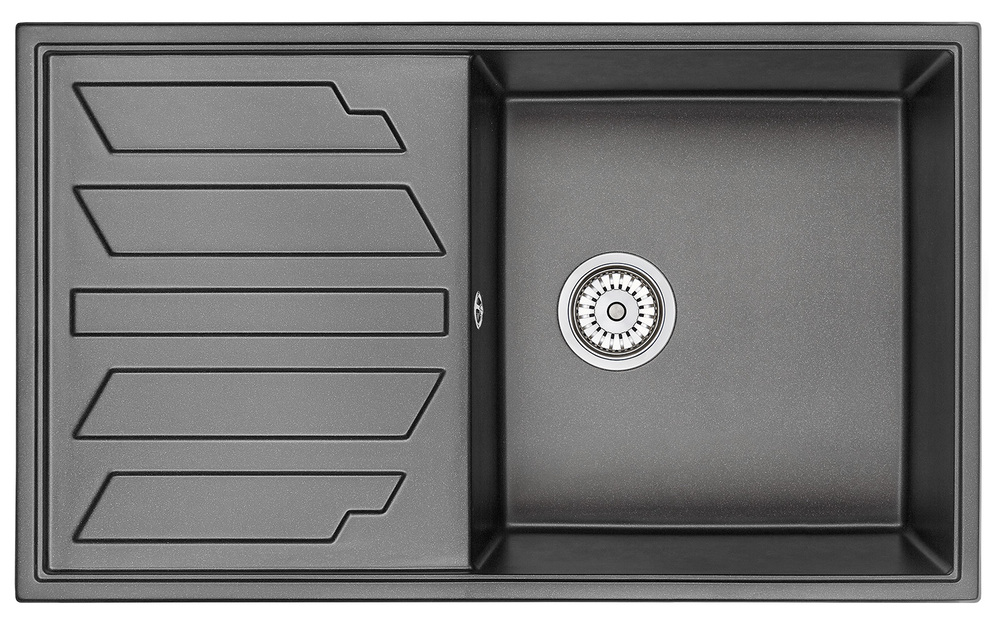 Фото товара: GRANULA 8601 мойка, гранит, черный