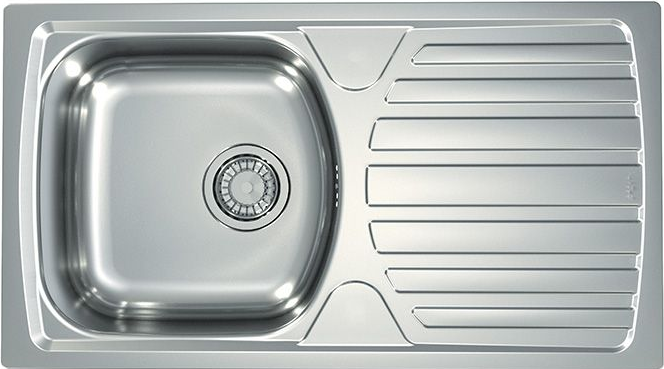 Фото товара: ALVEUS BASIC 170 LEI-90 NEW, мойка, нержавеющая сталь лен (в комплекте с сифоном 1130550)