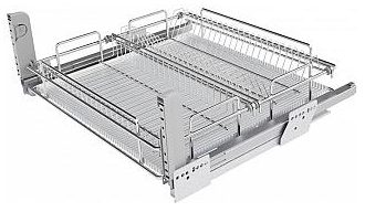 Фото товара: Sige Scola сушилка выдвижная для нижнего шкафа шириной 450 мм, 414х500х110 мм